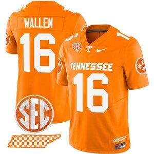 Mens Youths Womens Morgan Wallen Orange Stitched Jersey Vapor White.png